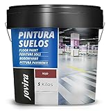 JOVIRA PINTURAS Pintura Suelos, Garajes y Pavimentos Deportivos en general, acabado Mate. Protege y decora las superficies de hormigón, cemento y asfalto. (5 Kilos, Rojo)
