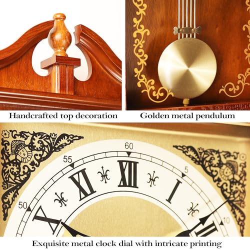 Ayrely AYCL-GF ® 25In Grandfather Vintage Wall Clock thumb #5
