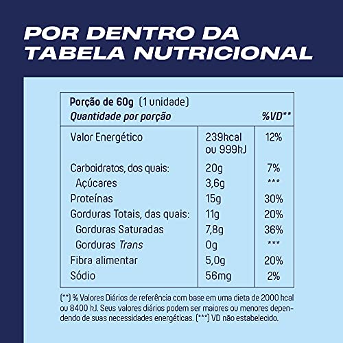 Barrinha de proteína Mukebar sabor Chocolate, Muke, 60g