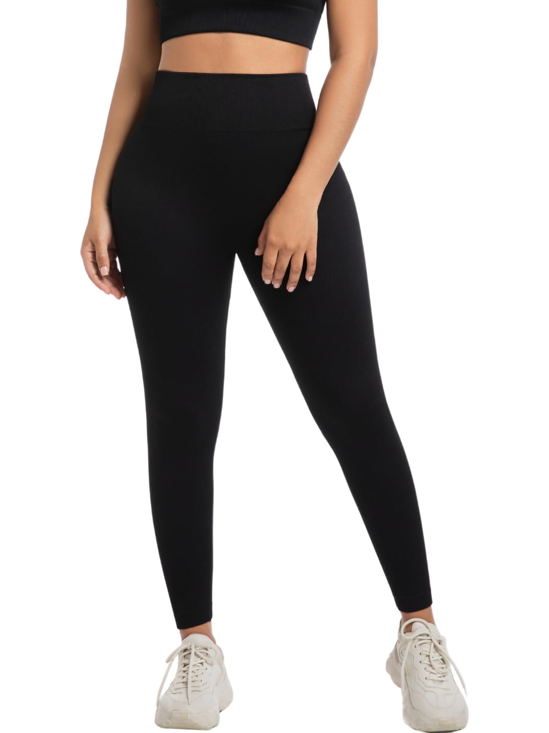 Women's Activewear Leggings|High Waist Yoga Pants|Tummy Control Workout Gym Pants|Stretchable Running Tights|High Rise Fitness Leggings for Women-image-47
