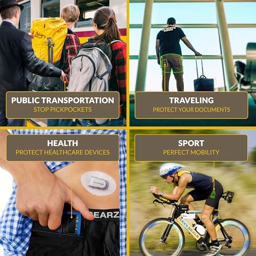 GEARZ - Men's Hidden Pocket Boxer Briefs with Fly - Pickpocket Proof Travel Underwear Pockets - Hide Wallet Card Keys3