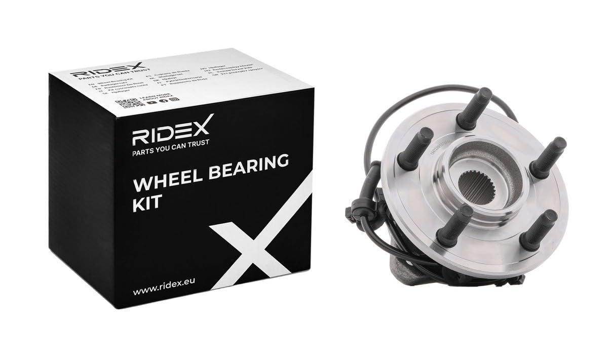 RIDEX 654W1187 Juego de cojinete de rueda Delantero Izquierda Delantero Derecha con sensor ABS incorporado Compatible con FORD USA EXPLORER U2