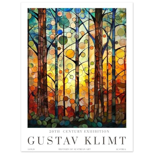 Peinture sur toile fleurs de Gustav Klimt art mural vibrant inspirant