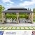 Modern Shade 12' x 20' Gazebo, Hardtop Gazebo with 6 LED Lights, Outdoor Gazebo with Galvanized Steel Double Roof?Patio Gazebo with USB & USB-C Charging Port Deck, Netting and Curtains for Patios