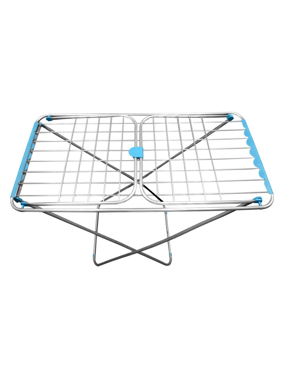 Jardin202 - Tendedero de Aluminio con Capacidad de 20m Incluye 20 Pinzas | Tendal Plegable con Varillas Gruesas y Resistente | Plata