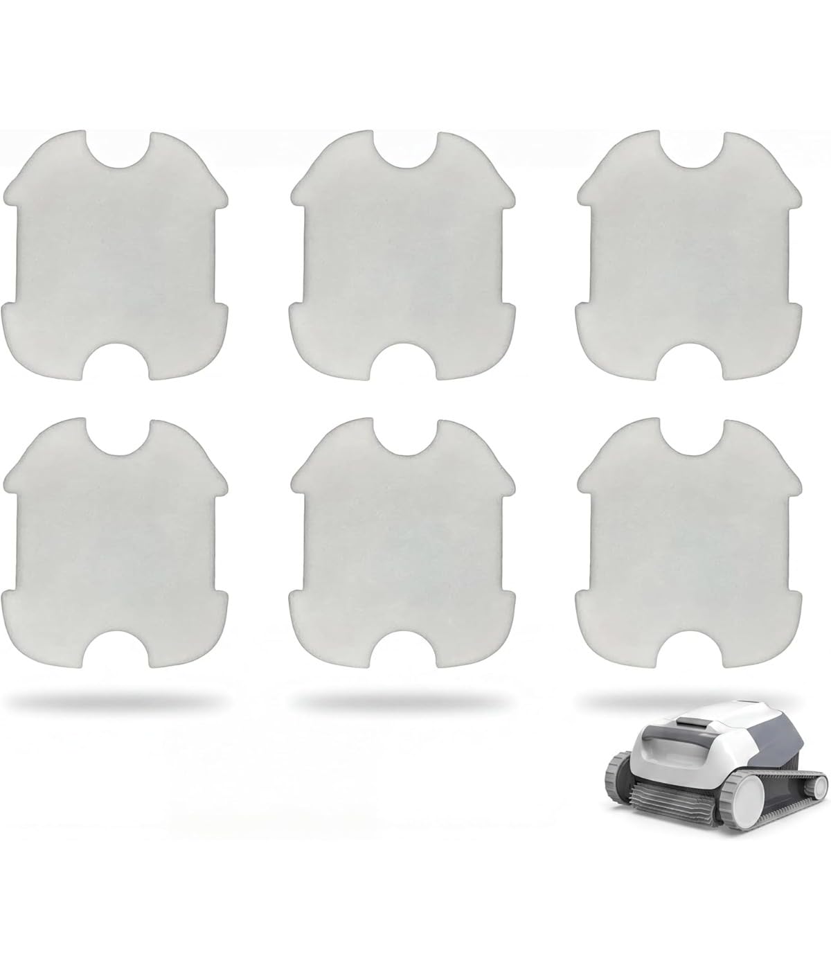 Filterschwamm-Set, effiziente Schmutzfiltration, einfache Wartung im Garten oder Schwimmbad, für A1 Pool-Roboter, Weiß (30pcs)