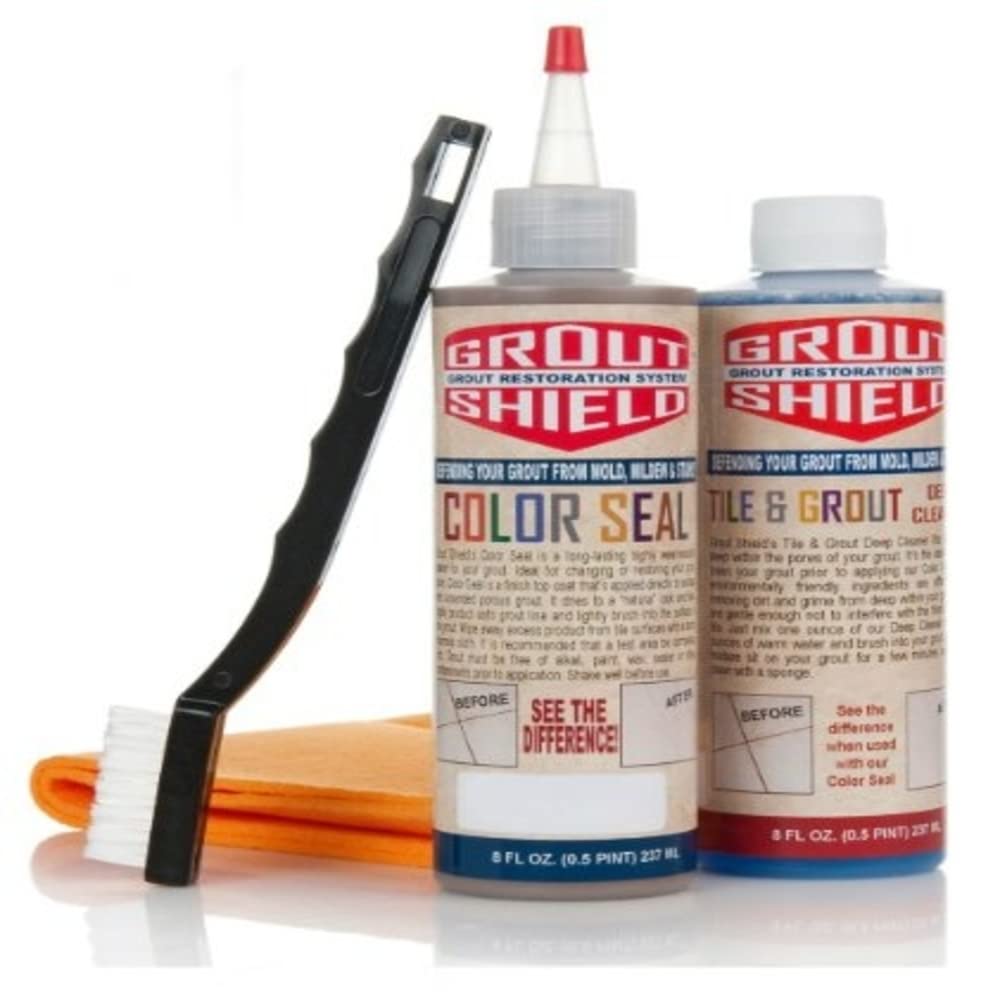 Grout Shield GS8IAL 8-Ounce Color Seal Kit, Almond