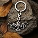 Black Bat Keychain – Cool Keychains for Bag Charm, Purse Charm for Handbags, Halloween Key Chain for Men Girls Boys Son Women