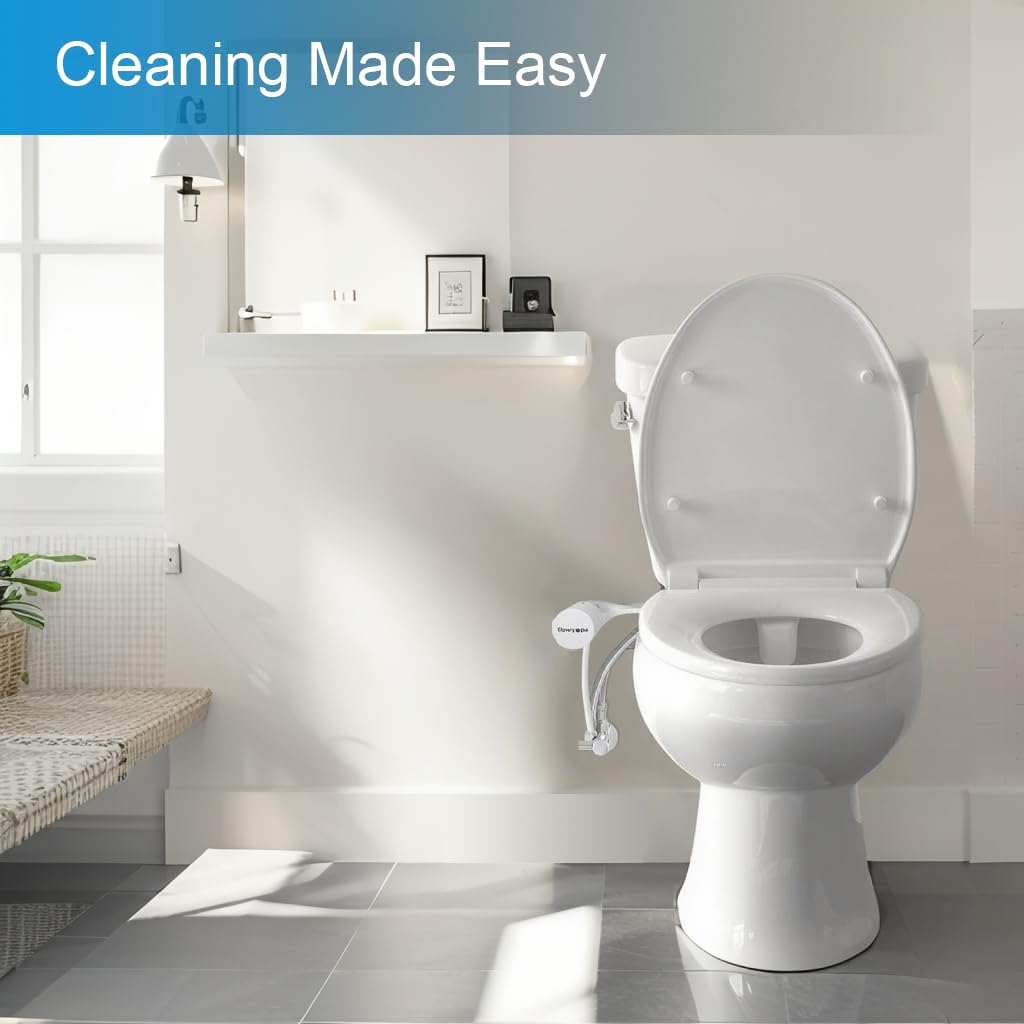 Ultra-Slim Bidet Attachment for Toilet Easy to install - Dual Nozzle Frontal Rear Wash with Adjustable Cold Water — view 5