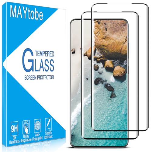 MAYtobe [2-Pack Specially Designed for Samsung Galaxy S20 Plus Screen Protector Tempered Glass 3D curved, no bubbles, scratch-resistant, easy to install