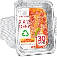 Algopix Similar Product 19 - 30 pack 9x13 Aluminum Pans Half Size