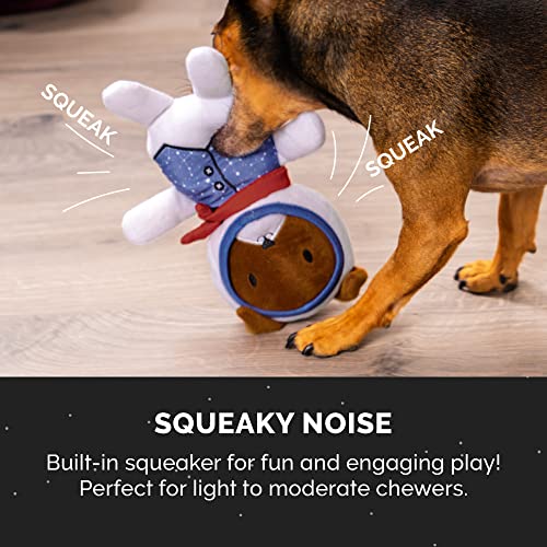 Furhaven Dapper Dandies Galactic Collection Hundespielzeug-Set, quietschend, waschbar, Alien/Astronaut, 2er-Pack