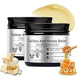 2pcs Tallow Creme Whipped Tallow Bodylotion Damen Beef Tallow Honey Balm für intensive Hautpflege |...