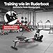 Ultrasport Rudergerät für Zuhause Klappbar mit 12 Stufen I Extra Leise Rudermaschine bis 110 KG Zertifiziert I Rowing Machine, Trainingsgeräte für Ausdauertraining