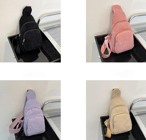 Simple Corduroy Canvas Shoulder Bag Fashionable and Casual Shoulder Messenger bag Various Styles to Choose From2