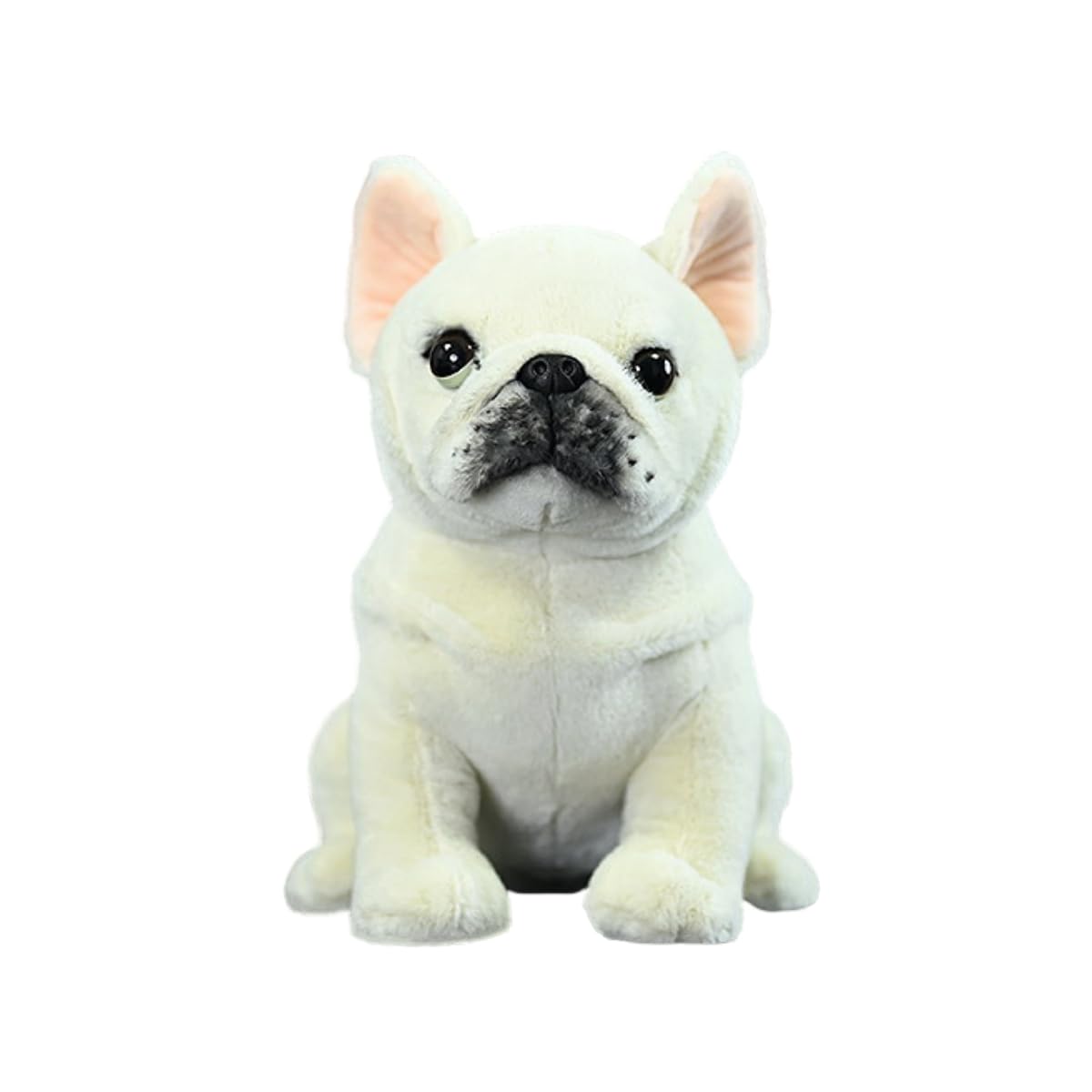 ZCPACE French Bulldog Stuffed Animal - 9.1'' Realistic White Dog Plush Toy, Cute Soft Stuffed Sitting Puppy Plushie Pillow Doll Toys