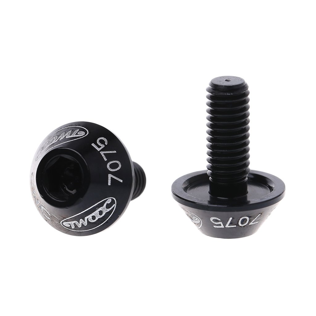FGDTREE 2Pcs M5x10mm Aluminum Alloy Bicycle Water Bottle Cage Bolt Holder Screw New Bolt Screw Set Bolt Screw Extractor Bolt Screw Containers Bolt Screw for Plate Bolt Screw Gauge Bolt Screw Bin