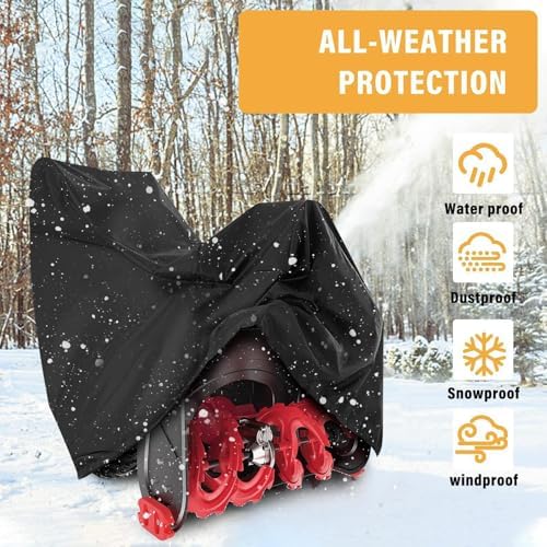 Snow Blower Cover for Toro 824-OES, Weatherproof Outdoor Snow Thrower Cover with Storage Bag, All Weather Heavy Duty Snow Blower Shield — view 4