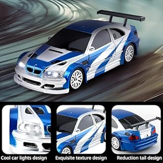 HSOH Remote Control Car, 2.4GHz High Speed 15KM/H RC Cars Toys,1/43 Scale Mini RC Drift Car, RTR Mini Racing Vehicle for Adults - Indoor/Outdoor Use (4302 1Battery Box)