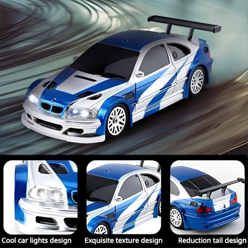 HSOH Remote Control Car, 2.4GHz High Speed 15KM/H RC Cars Toys,1/43 Scale Mini RC Drift Car, RTR Mini Racing Vehicle for Adults - Indoor/Outdoor Use (4302 1Battery Box)