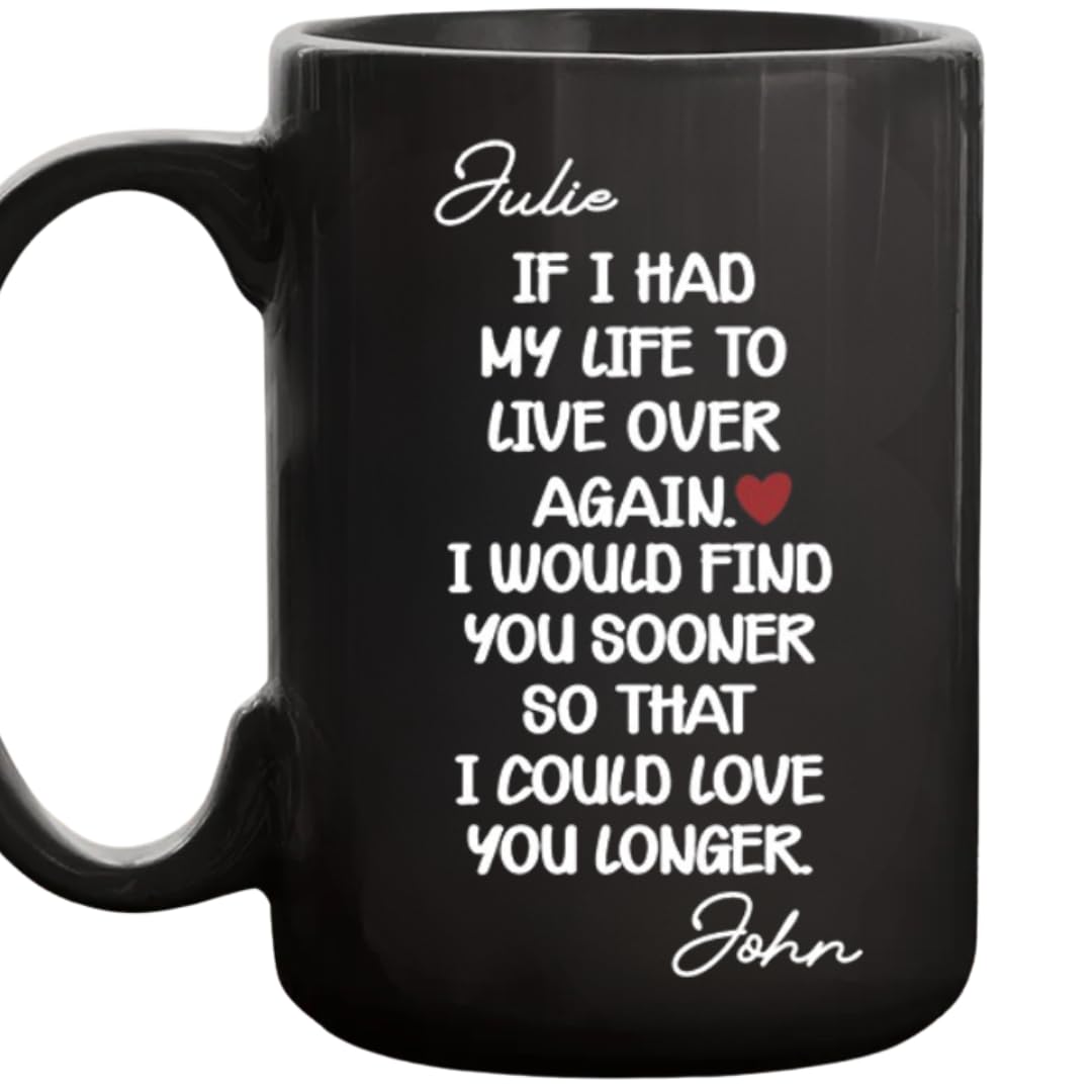 Forever Grateful For Your Love - Personalized Custom Coffee Mug If I Had My Life To Live Over