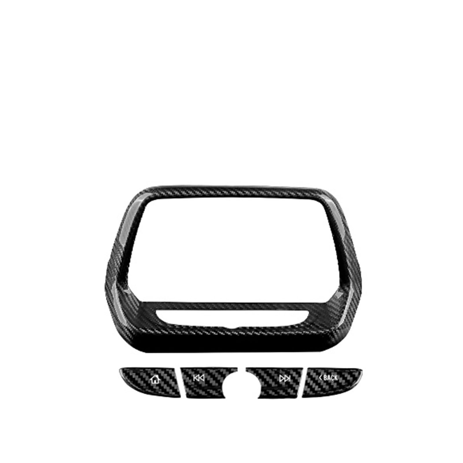 Car Trim Interior for Chevrolet for Camaro 2016-2022 Car Navigation Screen Button Accessories Hard Carbon Fiber Sticker Interior Mouldings(A 1set)