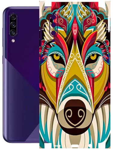 Image of AtOdds - Full Body Back Screen Guard Protector Film - Lamination Wrap Skin Sticker Compatible with Samsung Galaxy A30s | Scratchproof Matte Finish (Mighty Wolf)