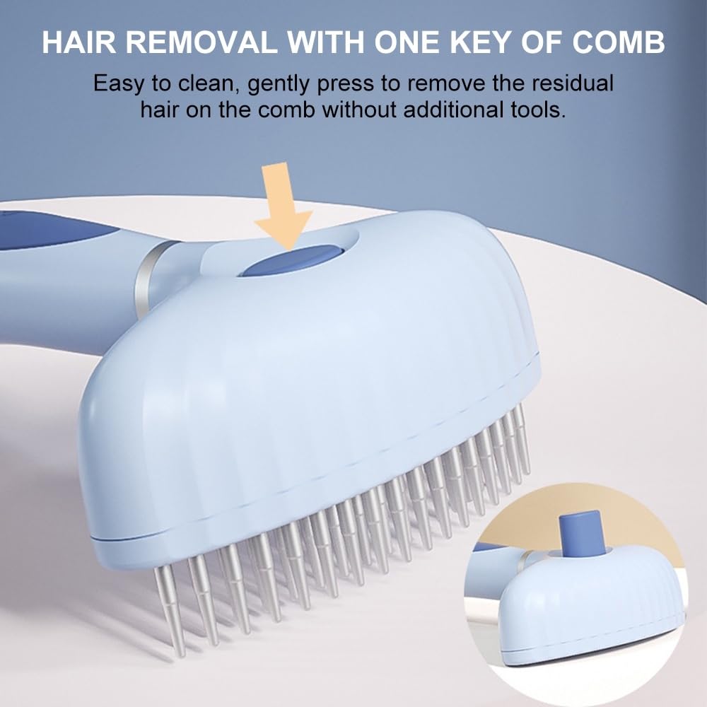 Râteau pour Chien,Brosse de Toilettage pour Chien de Compagnie,Peigne de Massage pour Chien pour Enlever les Cheveux Emmêlés et les Nœuds
