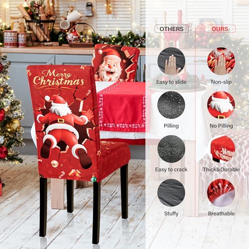 6PCS-Christmas-Dining-Chair-Covers-Stretch-Removable-Washable-Dining-Room-Chair-Protector-Slipcover-3D-Print-Santa-Claus-Deer-Kitchen-Chair-Cover-Slipcovers-Protector-for-Xmas-Holiday-Party-Home-Decor 6PCS Christmas Dining Chair Covers Stretch Removable Washable Dining Room Chair Protector Slipcover 3D Print Santa Claus Deer Kitchen Chair Cover Slipcovers Protector for Xmas Holiday Party Home Decor