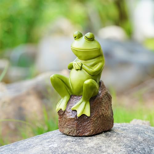 Meyas Garden Sculptures Statues Garden Décor Statue da giardino, sculture ornamentali, decorazione da giardino, rana, scultura animale, casa, fai da te, statuette da giardino, regalo per mam giardino Meyas Garden Sculptures Statues Garden Décor Statue da giardino, sculture ornamentali, decorazione da giardino, rana, scultura animale, casa, fai da te, statuette da giardino, regalo per mam giardino