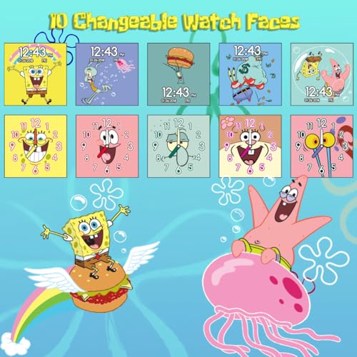 image for Accutime Nickelodeon SpongeBob SquarePants Yellow LED Screen Kids Smar