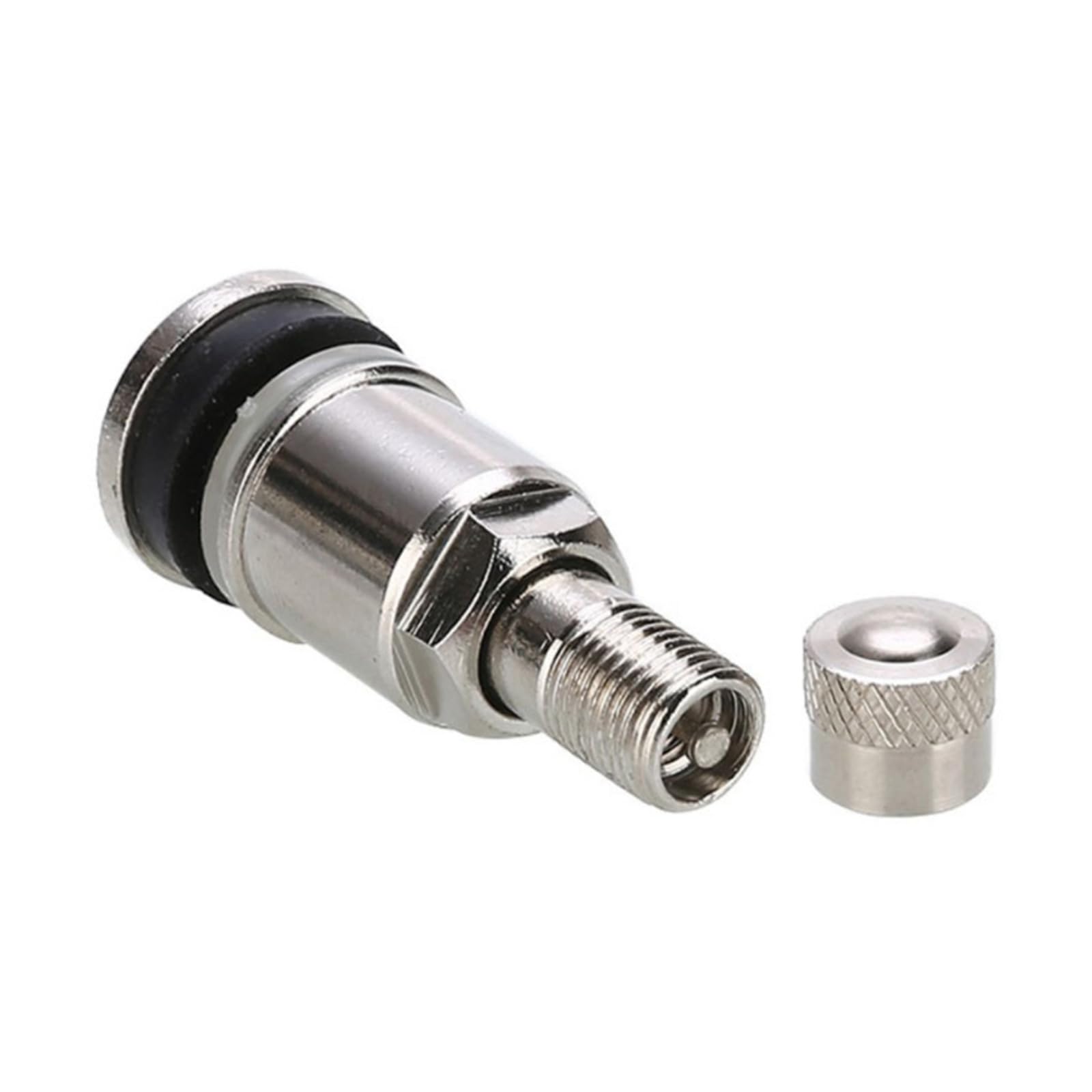 STEEL HAWK Tappi Valvola Pneumatici Arcobaleno - Acciaio Inox CNC Con Guarnizione - 4 Pezzi