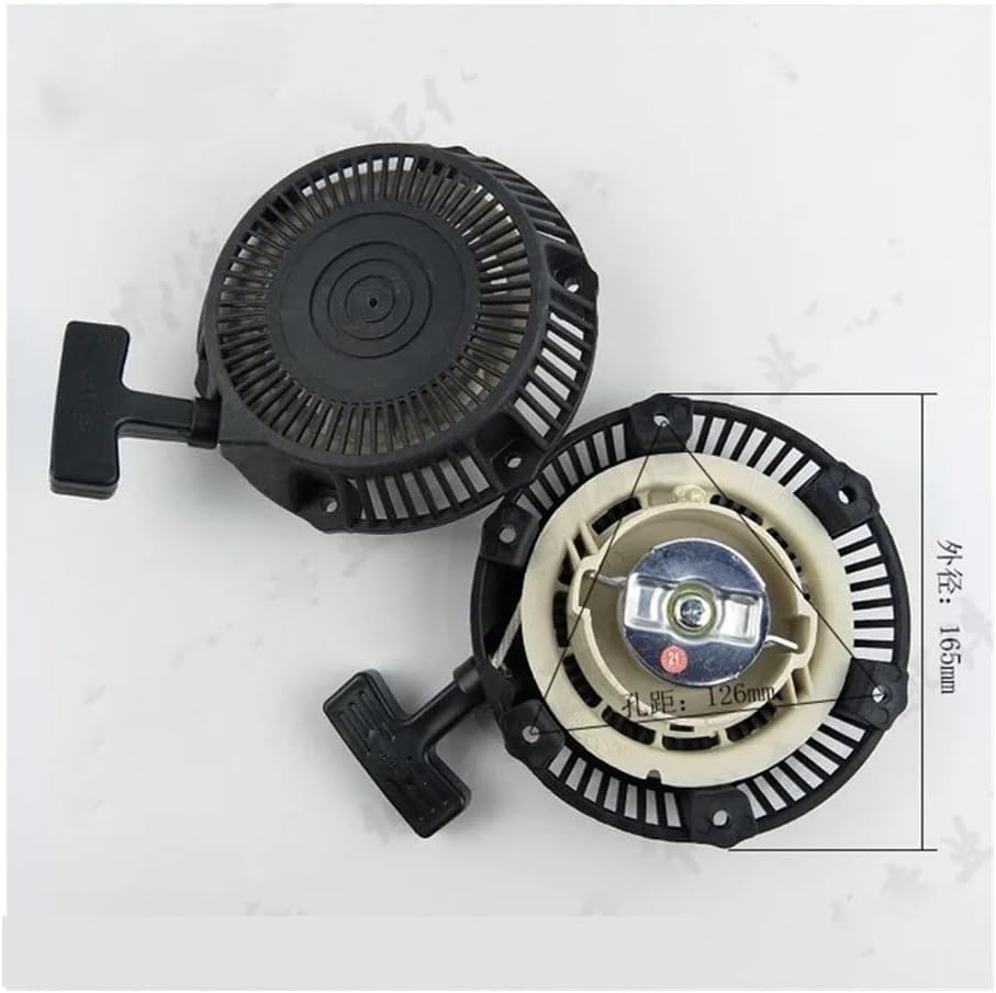China GX100,Recoil Starter, Gas Engine Parts,Fit for 154F/152F/156F Recoil Start fit for 1KW / 1.2KW Generator Replacement(Model 2)
