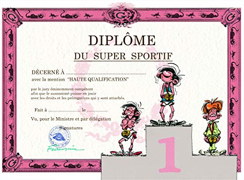 Gaston Lagaffe Figurine Gaston Lagaffe GLDP-7008 Carte Double Avec