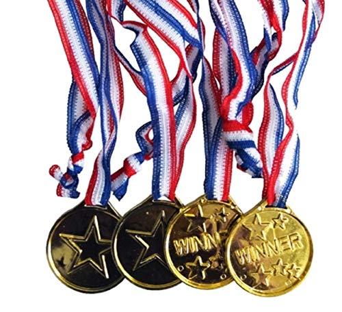 Pile Stone 金メダル 25個セット 運動会 プラスチック おもちゃ Plastic 子供用 玩具 ゴールド メダル winner 運動会 お遊戯 ご褒美 幼稚園 保育園 金メダル