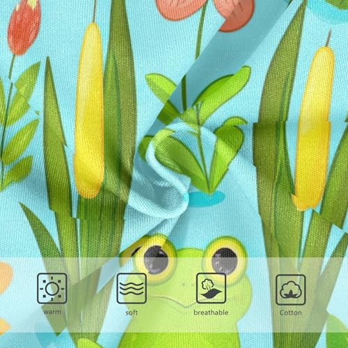 Cotton Toddler Girls Underwear Cute Green Frog Flowers Girl Panties Cute Funny Kids Undies Briefs 2t3