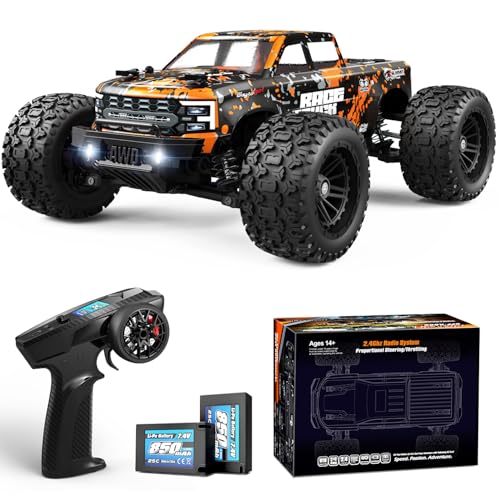 HAIBOXING 1:18 Scale RC Monster Truck 18859E, 2.4GHz Remote Control Fast RC Car 36km/h 4WD Off-Road Water-Resistant Electric Powered Vehicle with Dual Batteries, Ideal for Kids and Adults