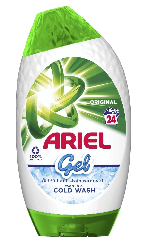 Buy Ariel Washing Liquid Laundry Detergent Gel Original 840ml, 24