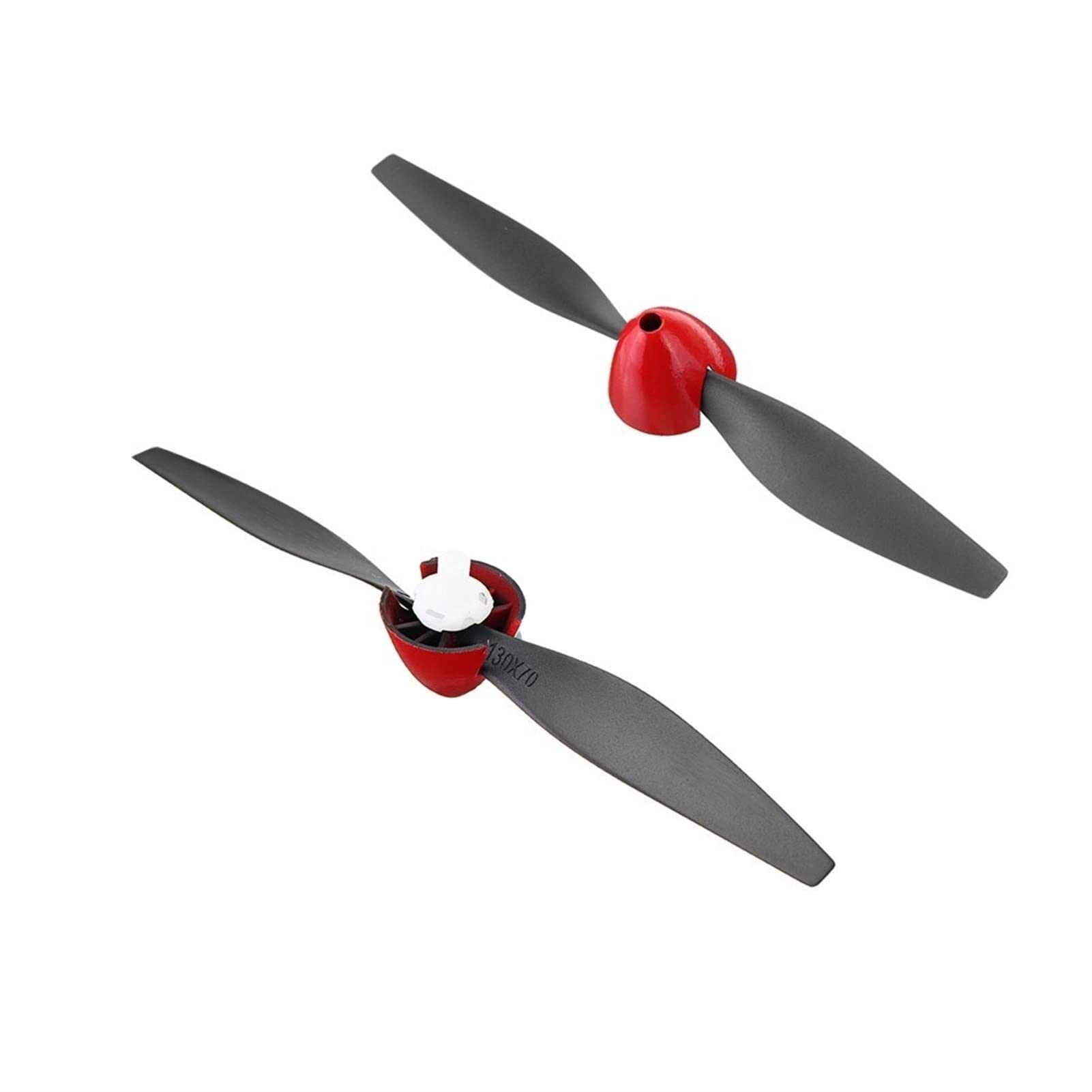 IMASHNA2 Pcs Propeller/Fit For Eachine Mini Mustang P-51D RC Airplane Spare Part 130X70mm Propeller Set Without Propeller Protector Mount Drone Blades Props