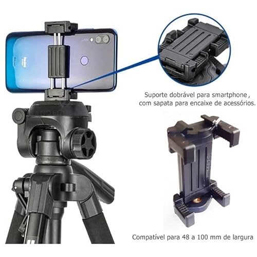 Tripé Benro T890 com Suporte de Celular