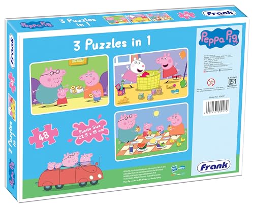 Image of Frank Peppa Pig Jigsaw Puzzle (24 Pieces) for Kids 3 Years & Above - Fun & Challenging Brain Booster Game Designed for Enhanced Focus and Memory Skills - 60403