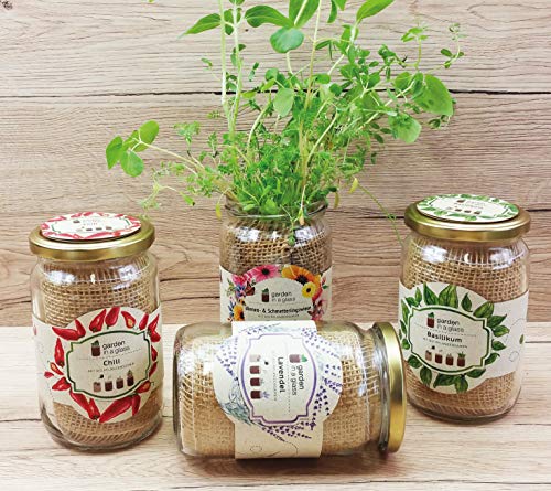 Feel Green - We Create Nature Garden in a Glass Cultivation Set, Cherry Tomatoes with Organic Seeds, Plants from the Preserving Jar and Grass Paper, Gift Idea, Plastic-Free, Made in Austria - Image 3