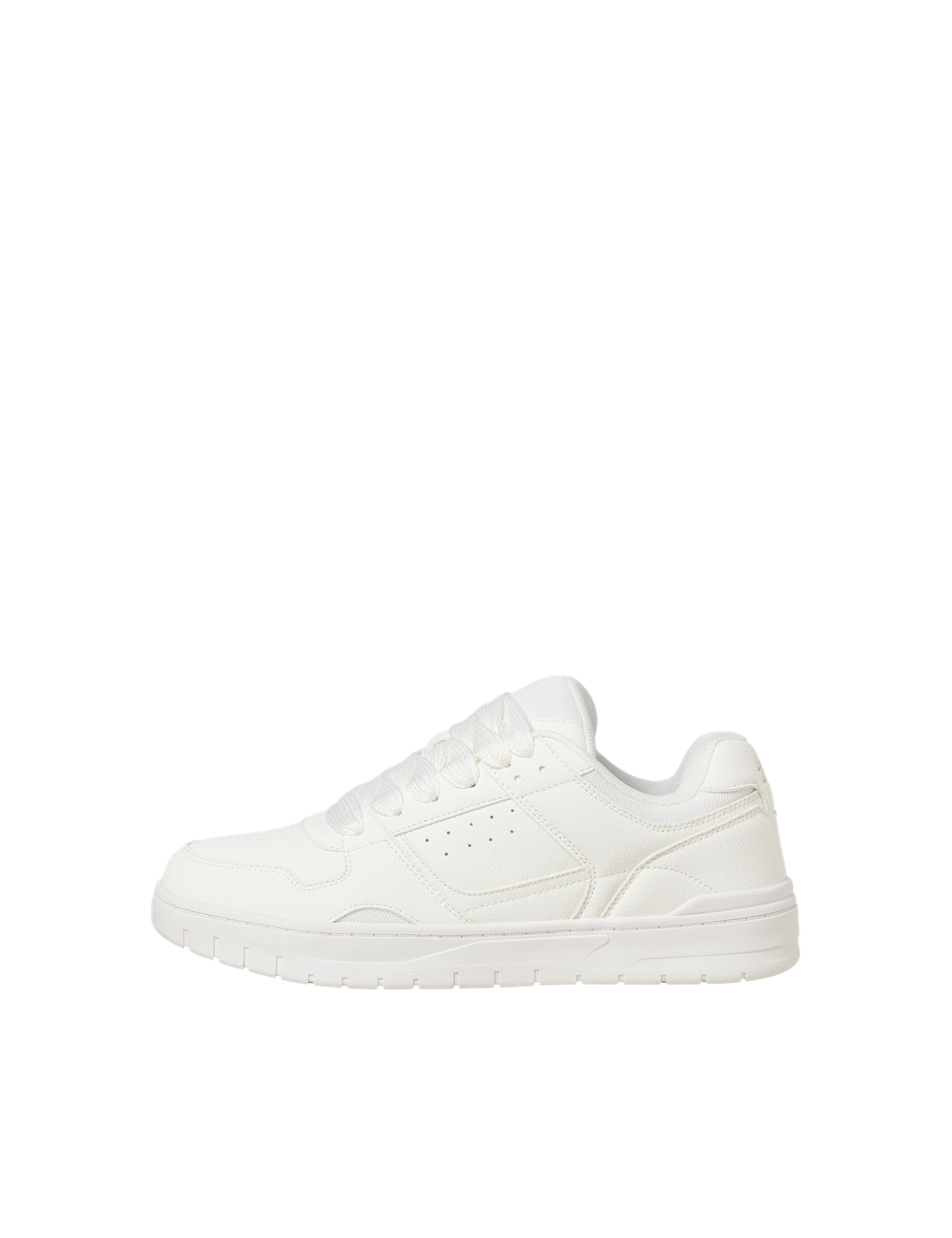 JACK & JONES Men's Jfwstatton PU Trainers, Bright White, 45 EU, Bright White, 11 UK