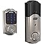 SCHLAGE BE469ZP CAM 619 Connect Smart Deadbolt with alarm with Camelot Trim in Satin Nickel, Z-Wave Plus enabled