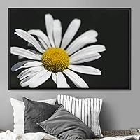 Framed Canvas Wall Art Flora Snapshot Closeup Dark Expressive Farmhouse/Country Floral Multicolor Photography Realism Single - 16x24 inches