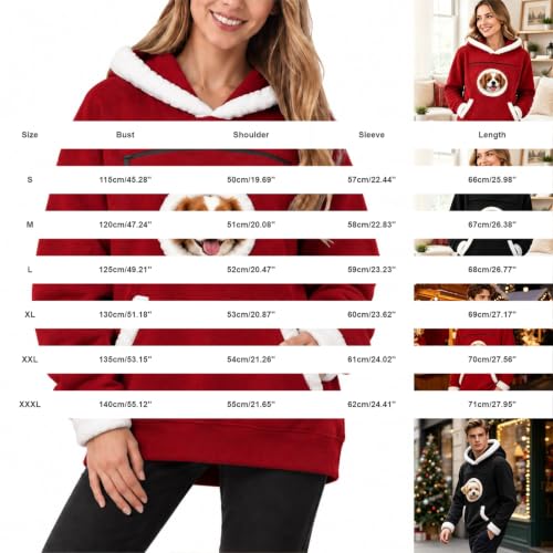 Cat Hoodie with Pouch Christmas Sweatshirt Kangaroo Pocket Dog Pouch Hoodie - image 6