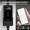 dé Chargeur Voiture Electrique 22kW APP [7m, Triphasé, 6A-32A] Borne de Recharge Vehicule Electrique 22kw Triphasé, Chargeur EV Prise CEE Compatible avec Model Y, E-208, 500e et Autres EV/PHEV