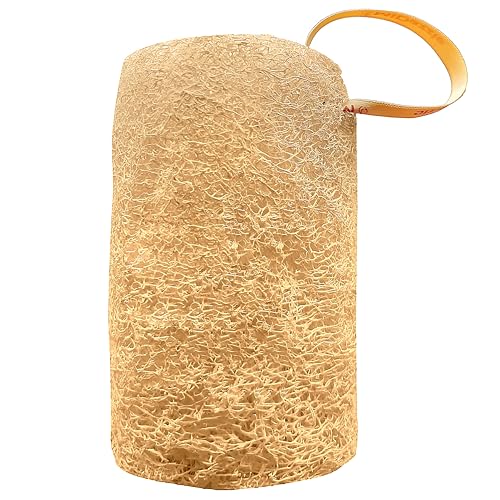 Image of Midazzle Natural Bath Loofah Scrubber - Premium Exfoliating Body Scrubber for Deep Cleansing, High-Lather Foam, Gentle Skin Renewal, Improved Circulation, and Refreshing Bath Experience (MIOL6101)