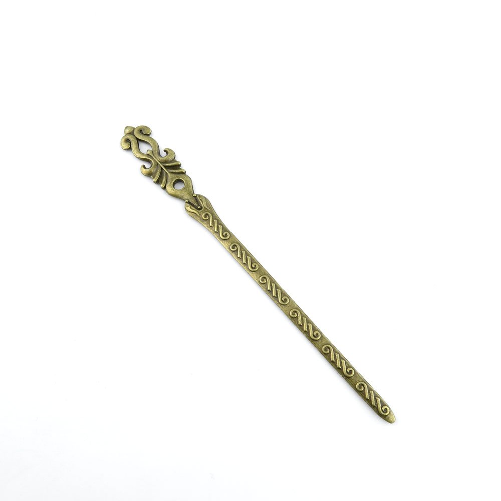 Price per 50 Pieces Fashion Jewelry Making Charms Findings Arts Crafts Beading Antique Bronze Tone 11024 Hairpin Head Pins