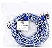 Rockville RTR174 17 Foot 4 Channel RCA Cable, 100% Copper, Twisted Pair, Split Pin, Low Noise, Durable Jacket, for DJs and Home Theater